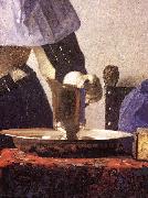 VERMEER VAN DELFT, Jan Young Woman with a Water Jug (detail) re France oil painting reproduction